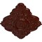 Ekena Millwork Ashford Ceiling Medallion, Hand-Painted Brushed Mahogany, 42 3/4"W x 28 7/8"H x 1"P CM42X28ASBMF - alternate 2